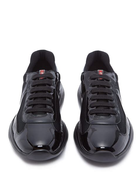 prada 36 america's cup|Prada America's Cup low top black mesh.